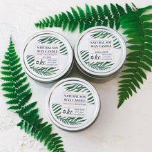 Load image into Gallery viewer, Gemstone Soy Wax Candle - Silver Tin